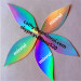 die cut any shape self adhesive hologram destructible security label stickers