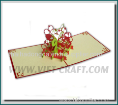 Butterfly flower 3D card