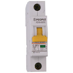 DC MCB Miniature Circuit Breaker Rated Current of 1 to 63A