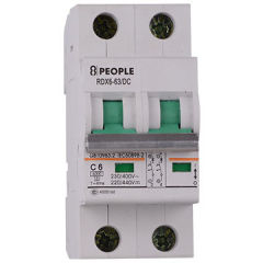 DC MCB Miniature Circuit Breaker Rated Current of 1 to 63A