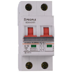 DC MCB Miniature Circuit Breaker Rated Current of 1 to 63A