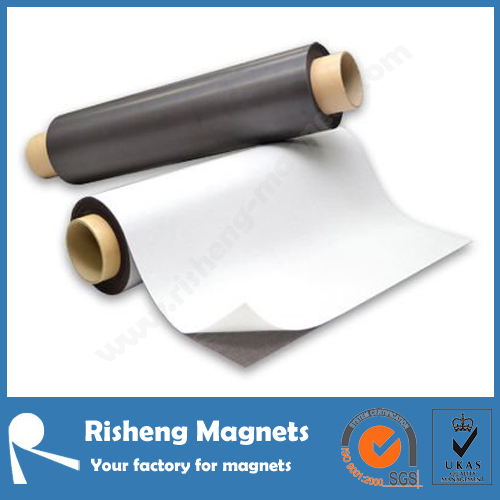 Flexible magnetic sheet adhesive backed rubber magnet printable magnetic sheet