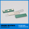 Permanent magnetic name badge fasteners