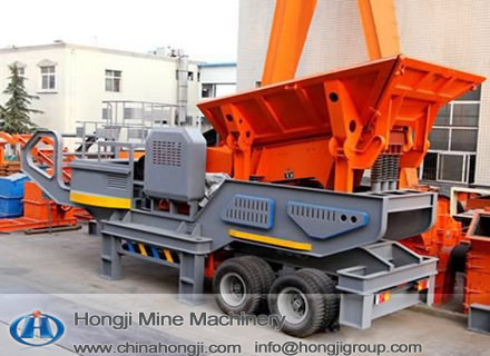 Efficiency mobile jaw crusher