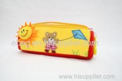 plush bear fly a kite pencil cases