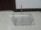 Wire Metal Shopping Basket With Single Handle For Supermarket And Store 28L