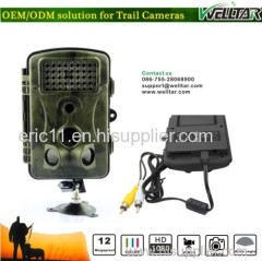 12MP Motion Activated Camera For Hunting Game With Black IR LED Flash