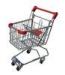 5L Low Carbon Steel Wire Retail Shop Equipment / Metal Shopping Carts