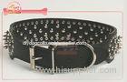 Spiked Studded Raw hide Leather Dog Collars And Leashes L , XL