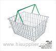 Small Retail Store Metal Shopping Basket Chrome Plating 400x300x215mm