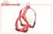 Swanky Decal Printing Square Red Dog Walking Harness With D Ring