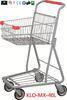 Chrome Plating Grocery Shopping Trolley 40L / Supermarket Shopping Carts