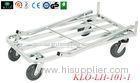 4 Wheeled E - coating Warehouse Trolley With Handle / Cargo Transport Cart