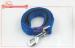 Soft Leather Paddle Handle Nylon Dog Lead For Training Leash 3 / 8 Inch By 6 Feet