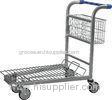 Wire Metal Warehouse Trolleys With 4 Swivel 5 Inch Wheels , 150KGS For Lower Platform