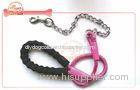 Chain Tensile Rope Pet Leash For Walking Large Dog With Soft Foam Ergonomic Handle