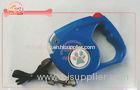 LED Flashing Light Cord Nylon Retractable Dog Leash With Beam Reflector