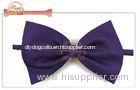 Lovely Adjustable Bow Tie Bandana With Plastic Slide Buckle For Tiny Dog