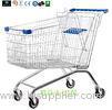 Light Duty Wire Mesh Supermarket Shopping Carts 210L 1065x585x1020mm