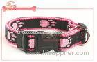 Jacquard Design Double Ply Nylon Dog Collar Assorted Colors golden retriever collar
