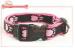 Jacquard Design Double Ply Nylon Dog Collar Assorted Colors golden retriever collar