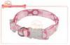 Durable Pattern Printing Nylon Pet Collar With Adjustable Plastic Buckle