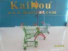 45 Litre Metal Retail Shopping Trolleys With Base Grid For Hyper Market