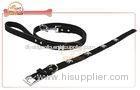 Adjustable Bone Studs Faux leather Pet Collar And Leash Set For Dog