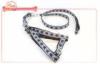 Single Ply Jacquard Weave Nylon Pet Collar And Leash Set With Soft Foam Paddle
