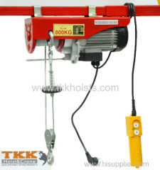 Portable Wire Rope Electric Hoist Winch With Remote Controller