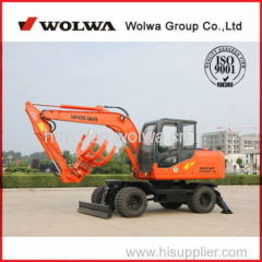 Wolwa Wheeled Sugarcane Wood Loader Sugarcane Grab Timber Loader Grab Loader