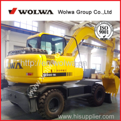 Wolwa 10T Wheeled Hydraulic Excavator Wheel Excavator