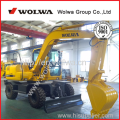 Wolwa 10T Wheeled Hydraulic Excavator Wheel Excavator