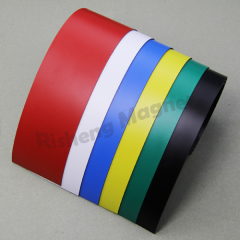High Quality Flexible Magnetic Material 50mm x 0.4mm Magnetic Sheet With PVC Vinyl