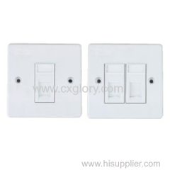 Single/Dual Port Clipsal Network Faceplate