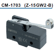 16a 125vac roller lever micro switch with quick connect terminals