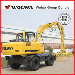 Wheeled Hydraulic Stacker Excavator Grab