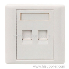 AMP Type RJ45 Dual Port Faceplate