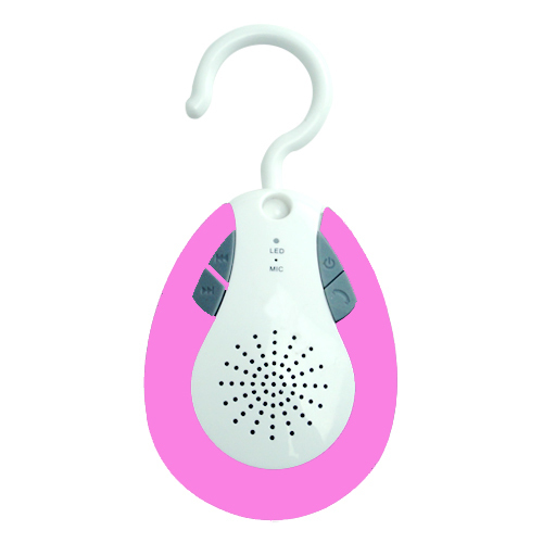 Shower Waterproof Bluetooth speaker &Auto FM Scan Radio Pink
