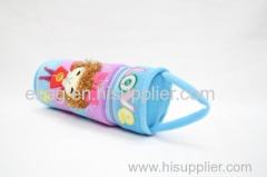 cartoon plush girl 1 cylindrical pencil bags