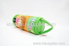 cartoon plush girl 2 cylindrical pencil bags
