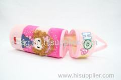 cartoon plush 4#girl cylindrical pencil bags