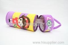 cartoon plush 5#girl cylindrical pencil bags