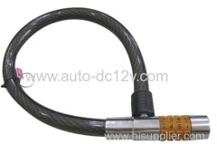 lron head 4-digit cipher code cable lock