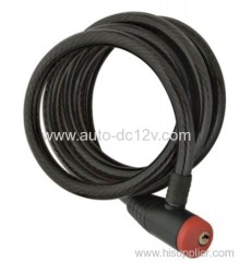 Plastic head cycle cable lock