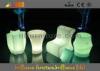 Hotels Plastic Led Cube Chair With Wireless Remote Control CE , ROHS ,UL