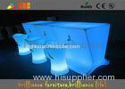 Illuminated Glowing LED bar counter , Waterproof Plastic LED Bar Tables