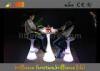 Portable Glowing LED bar table and chairs set LED round table with CE certificate