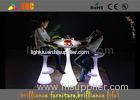 Portable Glowing LED bar table and chairs set LED round table with CE certificate