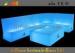 Battery POWERED illuminated garden furniture , PE RGB LED Glowing sofa